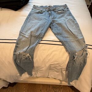 Pistola Light Blue Distressed Boyfriend Jeans